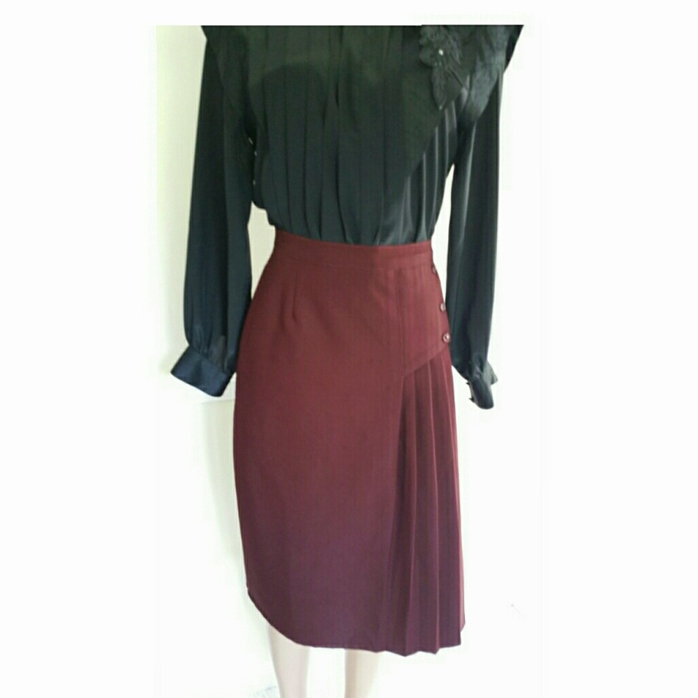 💥New Item💥 Vintage Oxblood Pencil Skirt